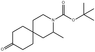 3-BOC-2-甲基-3-氮杂螺[5.5]十一烷-9-酮 结构式