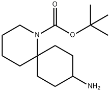 1-Azaspiro[5.5]undecane-1-carboxylic acid, 9-amino-, 1,1-dimethylethyl ester 结构式