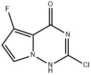Pyrrolo[2,1-f][1,2,4]triazin-4(1H)-one, 2-chloro-5-fluoro- 结构式