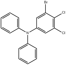 3-溴-4,5-二氯-N,N-二苯基苯胺 结构式