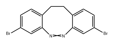 Dibenzo[c,g][1,2]diazocine, 3,8-dibromo-11,12-dihydro- 结构式