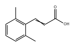 3-(2,6-二甲基苯基)2-丙烯酸 结构式