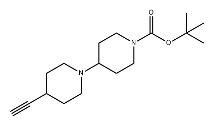 4-乙炔基-[1,4'-二哌啶]-1'-羧酸叔丁酯 结构式