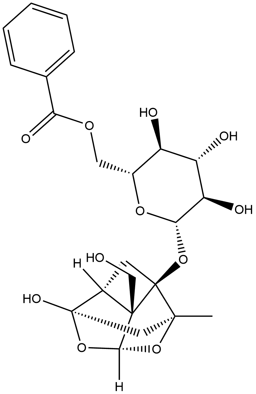 牡丹皮苷 I 结构式