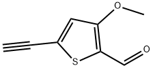 5-乙炔基-3-甲氧基噻吩-2-甲醛 结构式