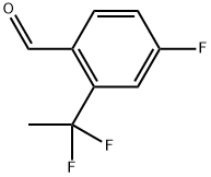 2-(1,1-二氟乙基)-4-氟苯甲醛 结构式
