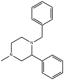 Piperazine, 4-methyl-2-phenyl-1-(phenylmethyl)- 结构式