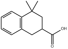 4,4-dimethyl-1,2,3,4-tetrahydronaphthalene-2-carboxylic acid 结构式