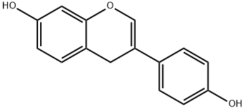 4H-1-BENZOPYRAN-7-OL, 3-(4-HYDROXYPHENYL)- 结构式