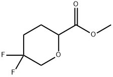 2H-Pyran-2-carboxylic acid, 5,5-difluorotetrahydro-, methyl ester 结构式