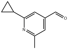 2-环丙基-6-甲基异烟醛 结构式