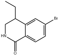 6-溴-4-乙基-3,4-二氢异喹啉-1(2H)-酮 结构式