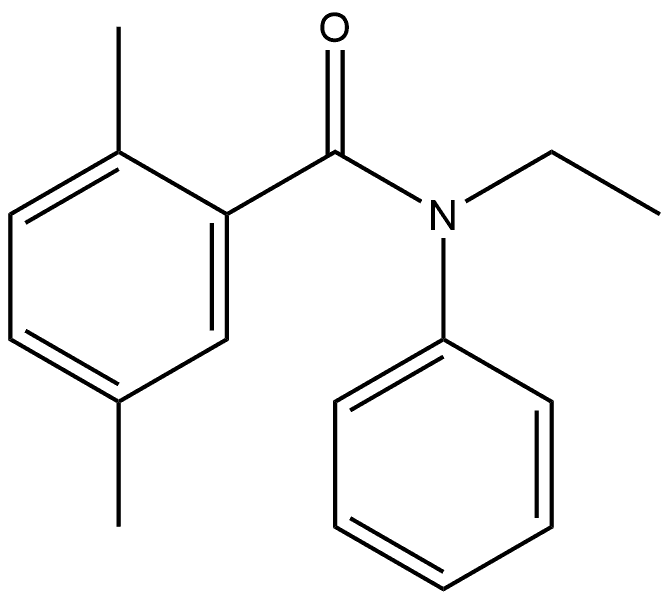 N-Ethyl-2,5-dimethyl-N-phenylbenzamide 结构式