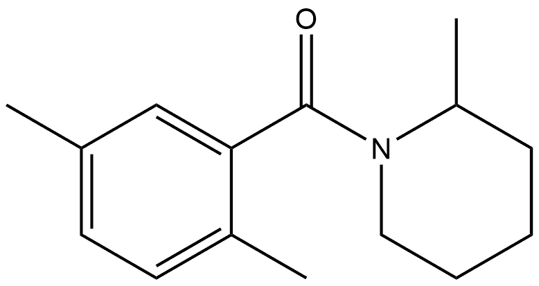 (2,5-Dimethylphenyl)(2-methyl-1-piperidinyl)methanone 结构式