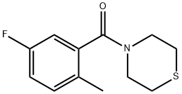 (5-Fluoro-2-methylphenyl)(thiomorpholino)methanone 结构式