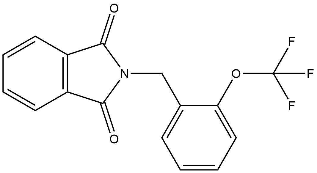 2-[[2-(Trifluoromethoxy)phenyl]methyl]-1H-isoindole-1,3(2H)-dione 结构式