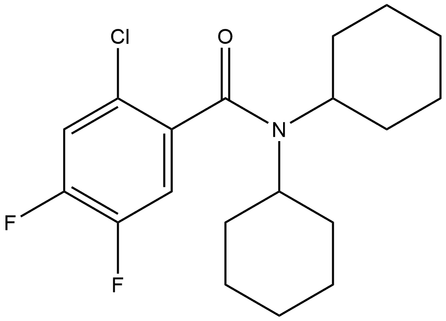 2-Chloro-N,N-dicyclohexyl-4,5-difluorobenzamide 结构式