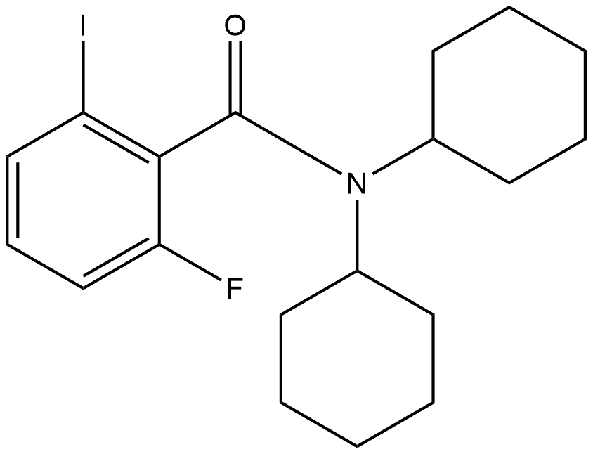 N,N-Dicyclohexyl-2-fluoro-6-iodobenzamide 结构式