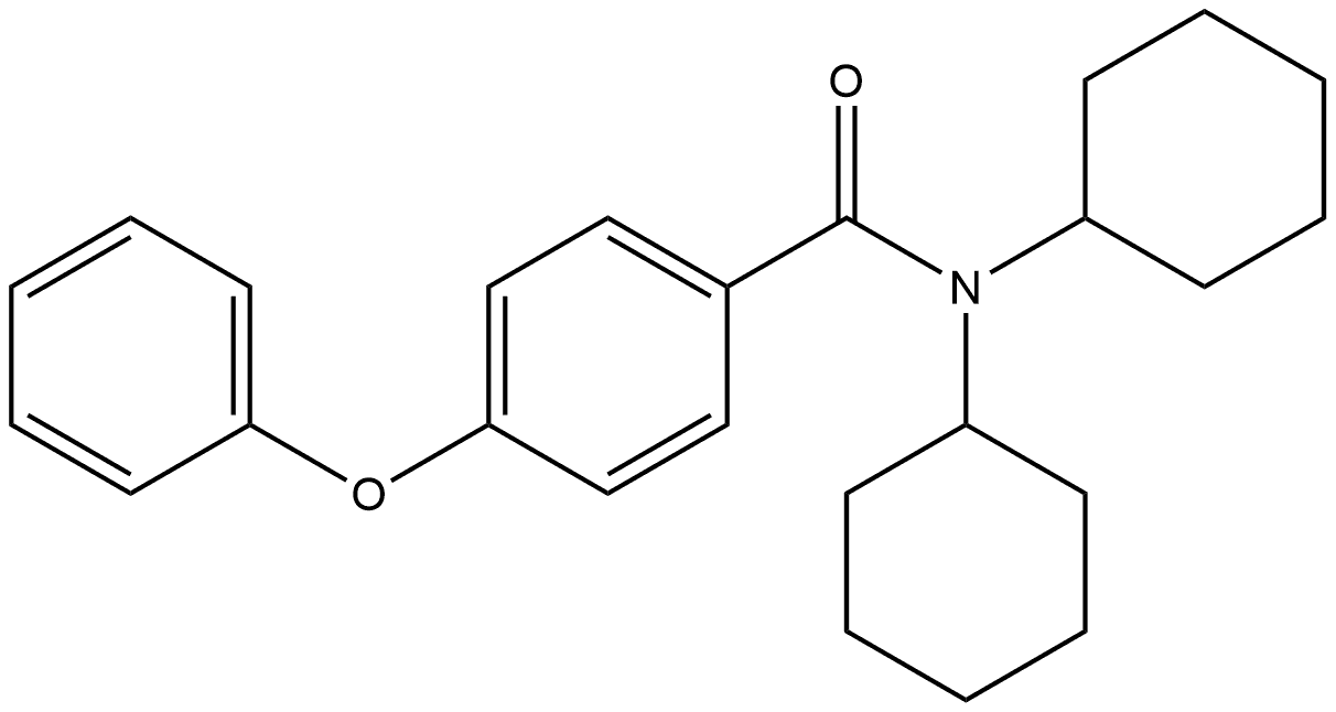 N,N-Dicyclohexyl-4-phenoxybenzamide 结构式