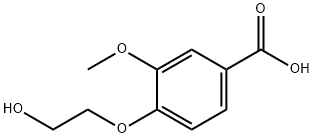 4-(2-羟基乙氧基)-3-甲氧基苯甲酸 结构式