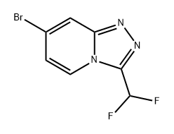 1,2,4-Triazolo[4,3-a]pyridine, 7-bromo-3-(difluoromethyl)- 结构式