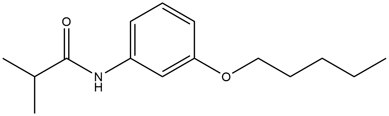 2-Methyl-N-[3-(pentyloxy)phenyl]propanamide 结构式