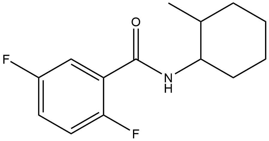 2,5-Difluoro-N-(2-methylcyclohexyl)benzamide 结构式