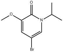 5-溴-1-异丙基-3-甲氧基吡啶-2(1H)-酮 结构式