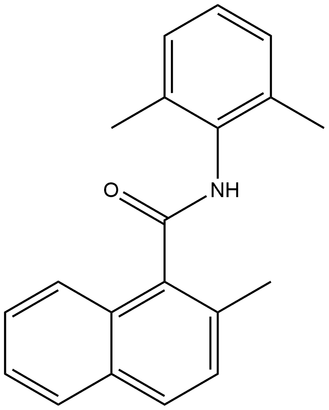 N-(2,6-Dimethylphenyl)-2-methyl-1-naphthalenecarboxamide 结构式