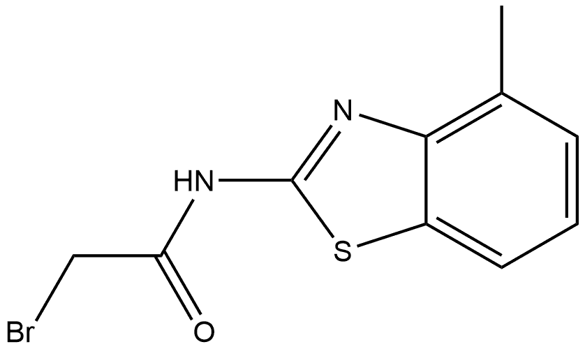 2-Bromo-N-(4-methyl-2-benzothiazolyl)acetamide 结构式