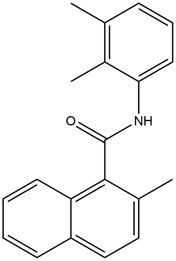 N-(2,3-Dimethylphenyl)-2-methyl-1-naphthalenecarboxamide 结构式