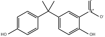 Phenol, 4-[1-(4-hydroxyphenyl)-1-methylethyl]-2-nitro- 结构式