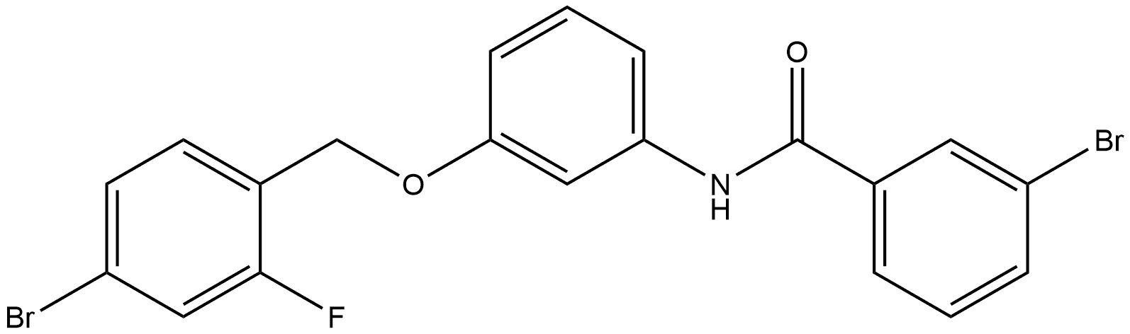 3-Bromo-N-[3-[(4-bromo-2-fluorophenyl)methoxy]phenyl]benzamide 结构式