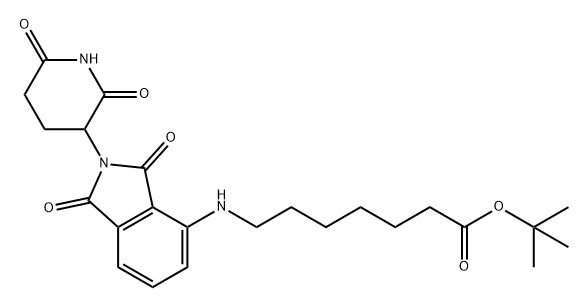 沙利度胺-4-氨基庚酸叔丁酯 结构式