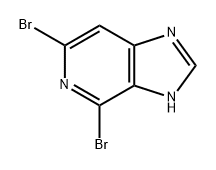 4,6-二溴-1H-咪唑并[4,5-C]吡啶 结构式