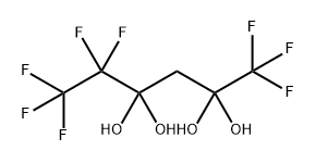 2,2,4,4-Hexanetetrol, 1,1,1,5,5,6,6,6-octafluoro- 结构式