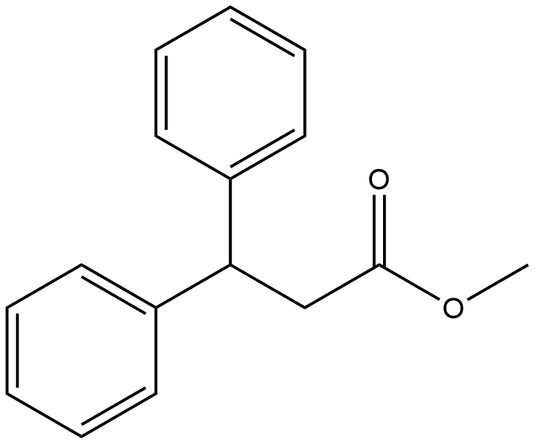 3,3-二苯基丙酸甲酯 结构式