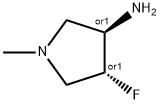 (3S,4S)-4-氟-1-甲基吡咯烷-3-胺 结构式