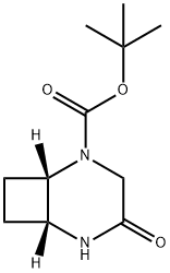 2,5-Diazabicyclo[4.2.0]octane-2-carboxylic acid, 4-oxo-, 1,1-dimethylethyl ester, (1S,6R)- 结构式