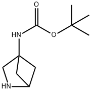 (2-氮杂双环[2.1.1]己烷-4-基)氨基甲酸叔丁酯 结构式