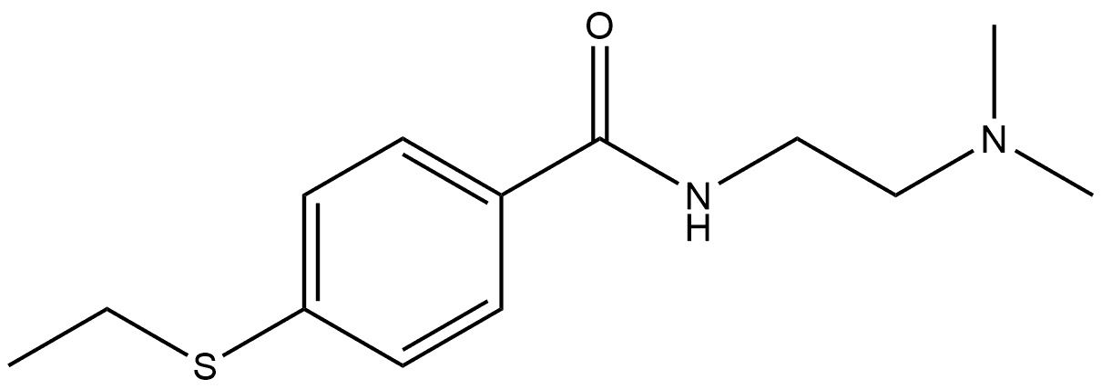 N-[2-(Dimethylamino)ethyl]-4-(ethylthio)benzamide 结构式