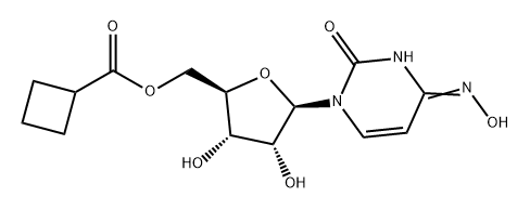 Uridine, 4-oxime, 5'-cyclobutanecarboxylate 结构式