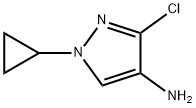 3-氯-1-环丙基-1H-吡唑-4-胺 结构式