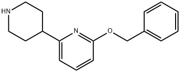 2-(苄氧基)-6-(哌啶-4-基)吡啶 结构式