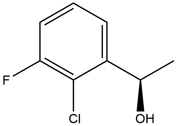 (R)-1-(2-chloro-3-fluorophenyl)ethan-1-ol 结构式