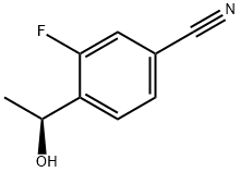 3-氟-4-[(1S)-1-羟乙基]苄腈 结构式