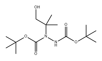 1-(1-羟基-2-甲基丙-2-基)肼-1,2-二羧酸二叔丁酯 结构式