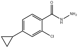 2-氯-4-环丙基苯甲酰肼 结构式