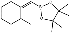 4,4,5,5-四甲基-2-(((2-甲基环己叉基)甲基)-1,3,2-二氧杂硼烷 结构式