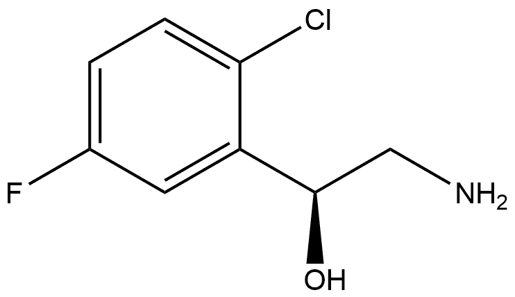 (S)-2-amino-1-(2-chloro-5-fluorophenyl)ethan-1-ol 结构式